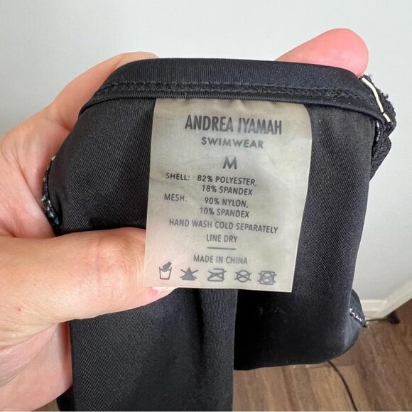 Andrea Iyamah Swim Womens Size Top Small Bottom Medium Snake High Waist Bikini - Picture 11 of 12